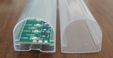 Co-extruded transparent PMMA Profile for lighting , plastic extruded shapes