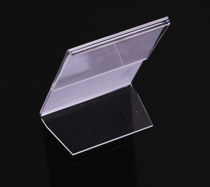 L Shape Clear Plastic Sign Holder / Acrylic Table top Sign Holder